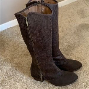 Donald Pliner Brown Embellished Boots Size 8.5M